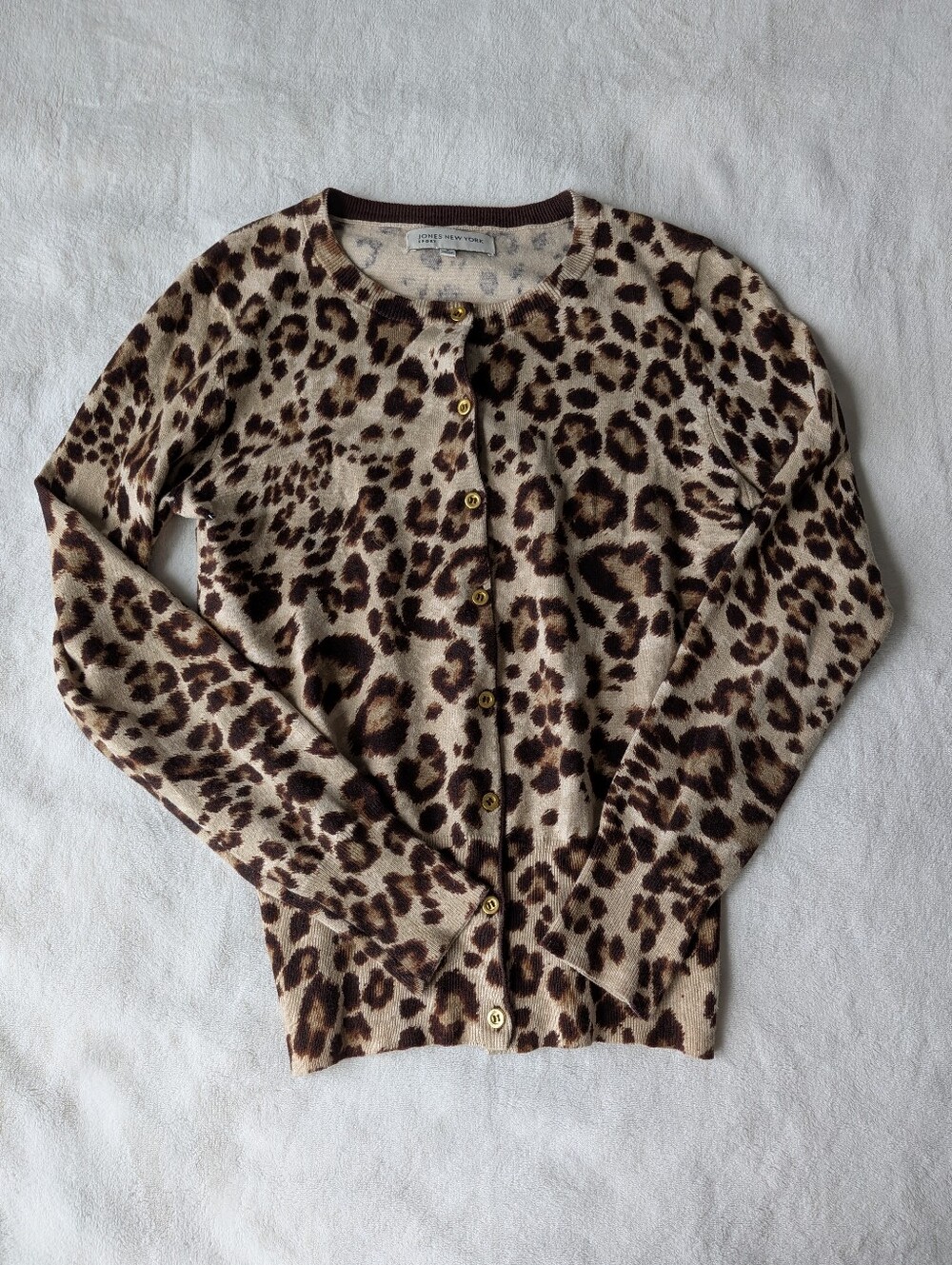 Jones New York Leopard Print Sweater